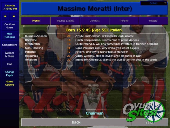 Championship Manager 2000/01 - G�r�nt� 1